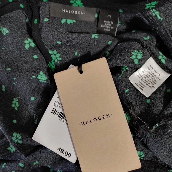 NWT Halogen Boxy Cap Sleeve Blouse M - Picture 5 of 7